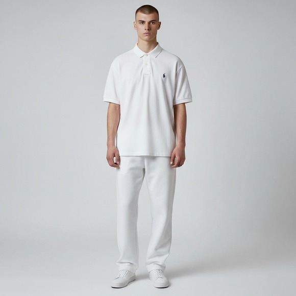 Ralph Lauren Other - Polo Ralph Lauren Polo Shirt Men Medium White Classic Fit Short Sleeve Pony Logo